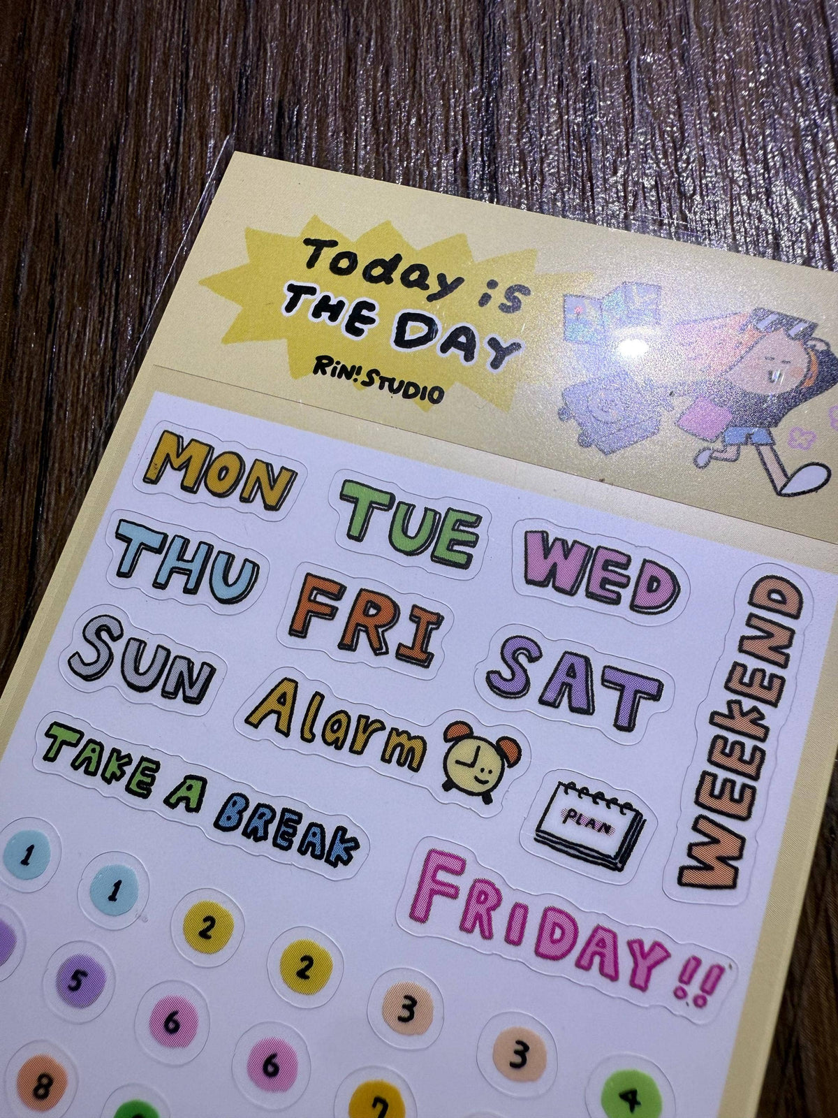 Today Is the Day Planner Labels Sticker Sheet | RIN! Studio