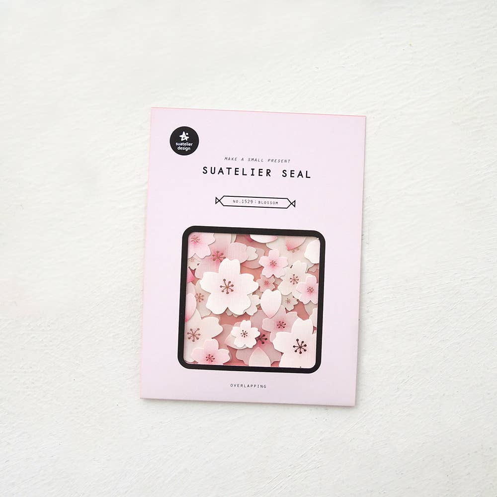 In Full Bloom Layered Floral Stickers | Suatelier Seal
