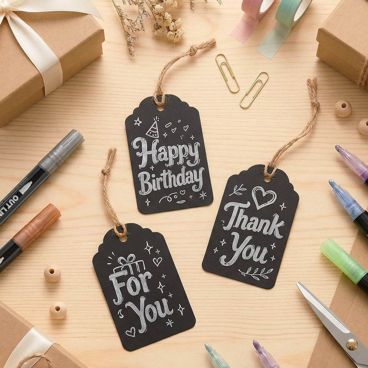 Wrapables 24ct Metallic Outline Markers