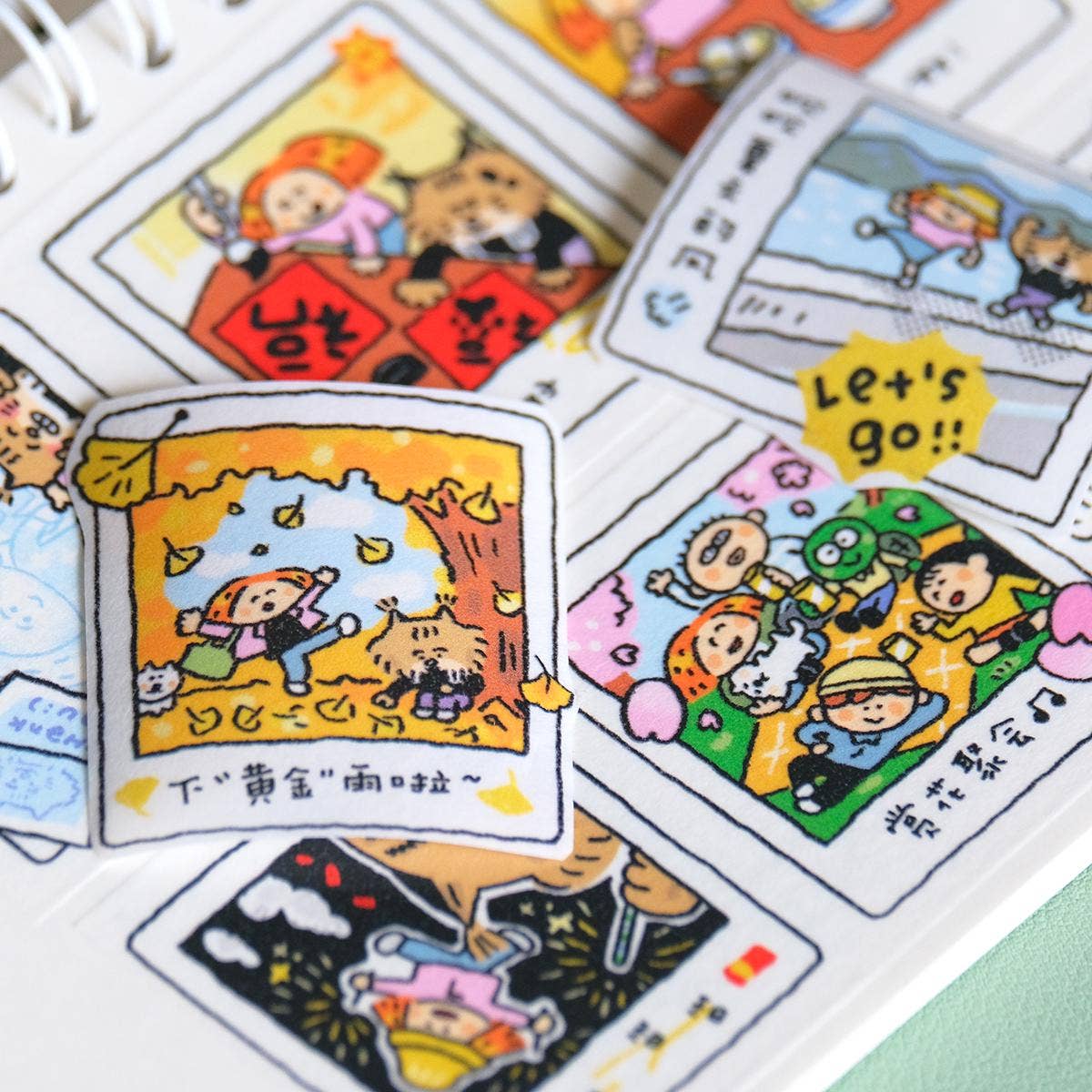 Instax Washi Stickers: Kawaii Planner instant camera sticker, eager to try memories. V35B: Eager to Try