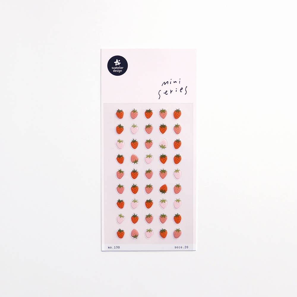 Suatelier Mini Series Strawberry Stickers – No. 130