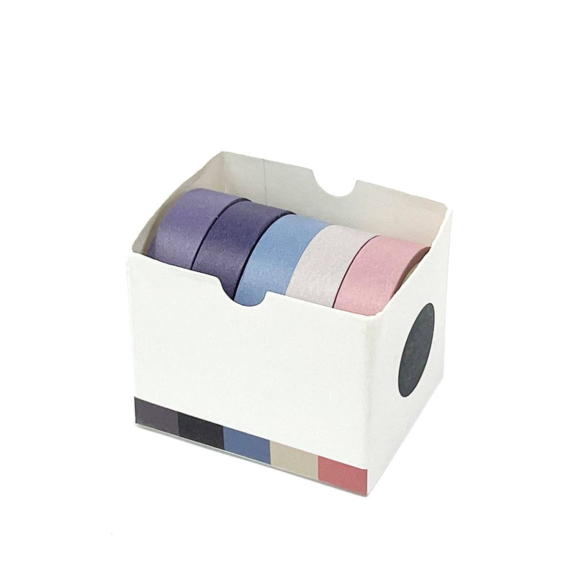 Wrapables Solid Color Washi Tape (Set of 5): Rainbow
