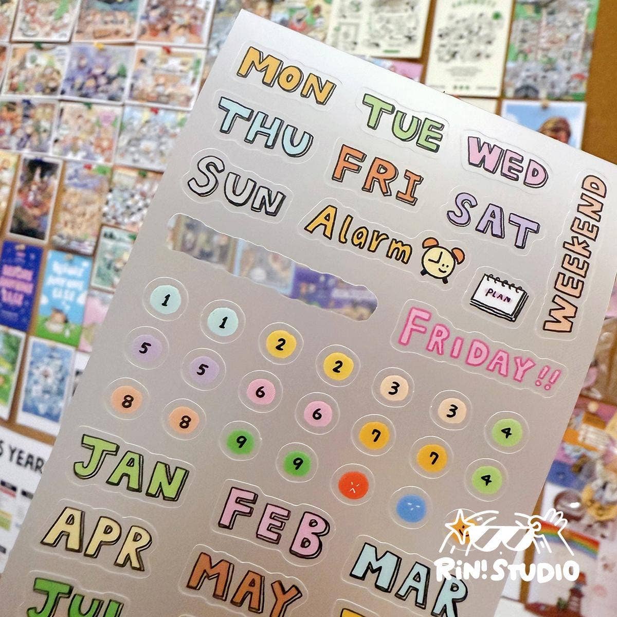 Today Is the Day Planner Labels Sticker Sheet | RIN! Studio