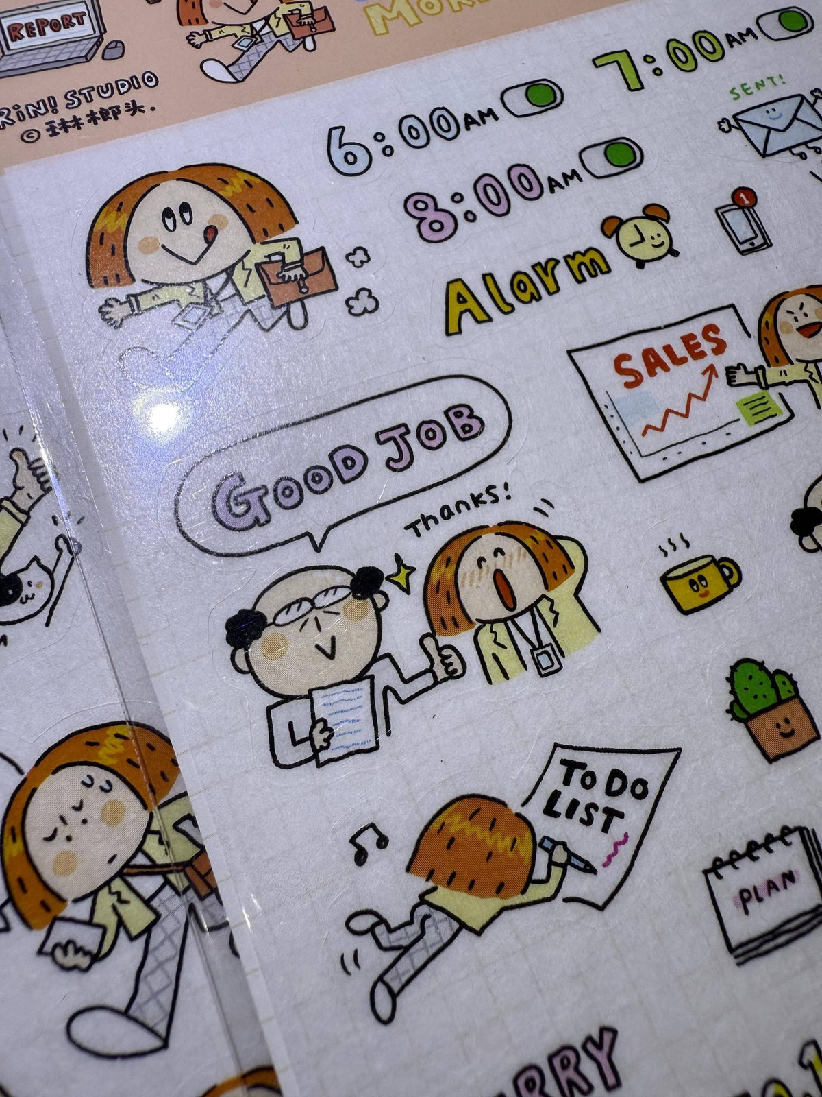 Kawaii Washi Tape Stickers: Work Diary, Office Life: VOL3STFL