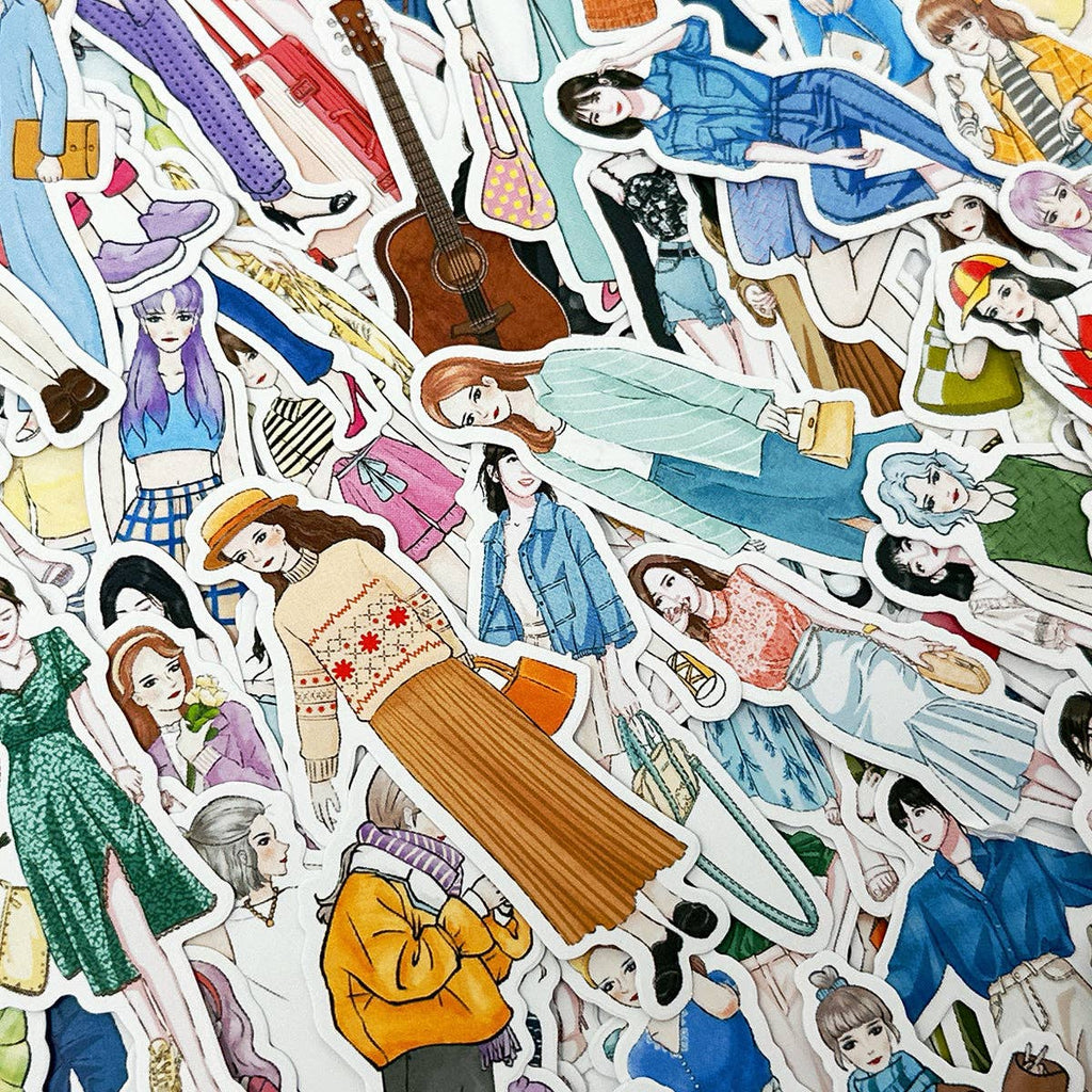 Wrapables Fashion Women Vinyl Sticker Pack
