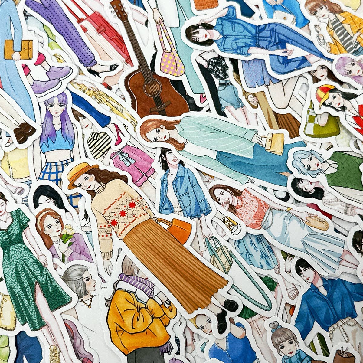 Wrapables Fashion Women Vinyl Sticker Pack