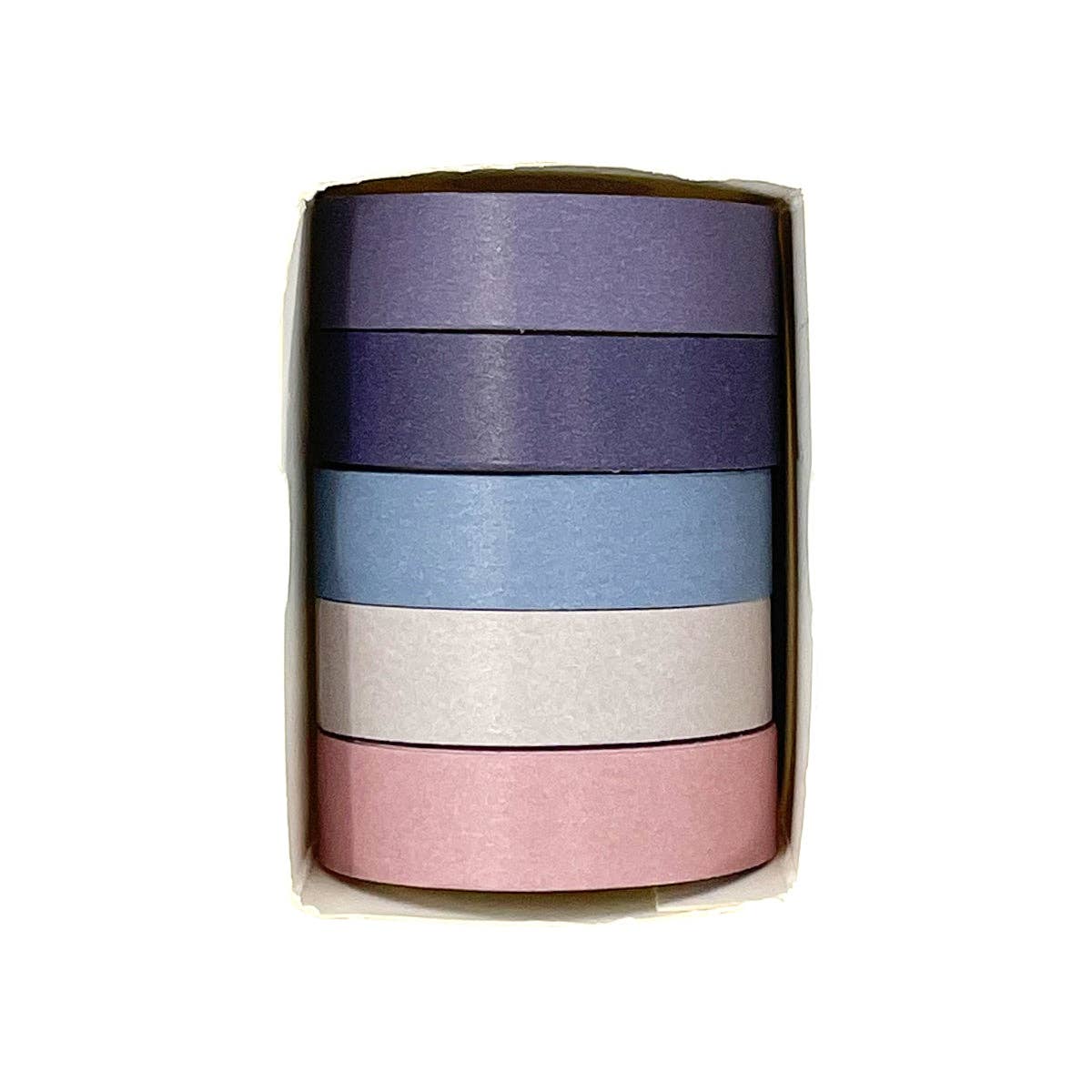 Wrapables Solid Color Washi Tape (Set of 5): Rainbow