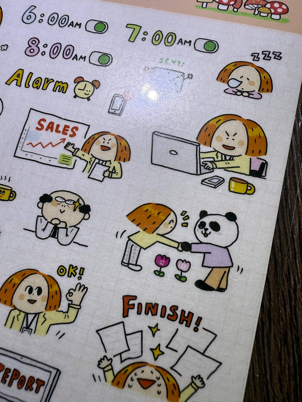 Kawaii Washi Tape Stickers: Work Diary, Office Life: VOL3STFL