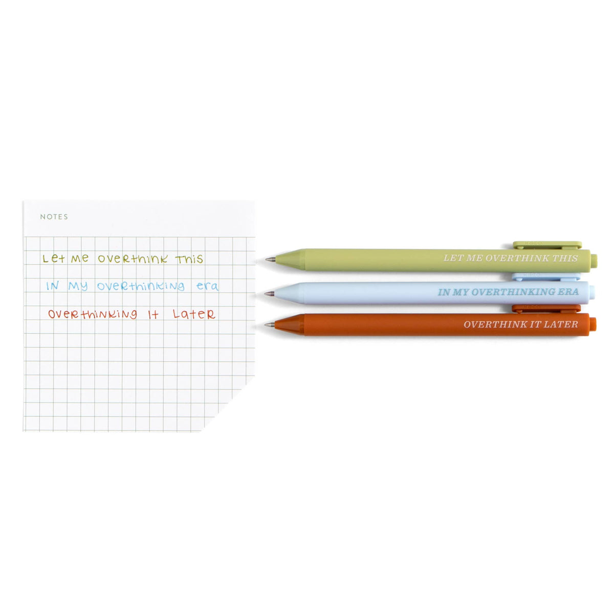 The Overthinker Gel Pen Set | 3-Pack