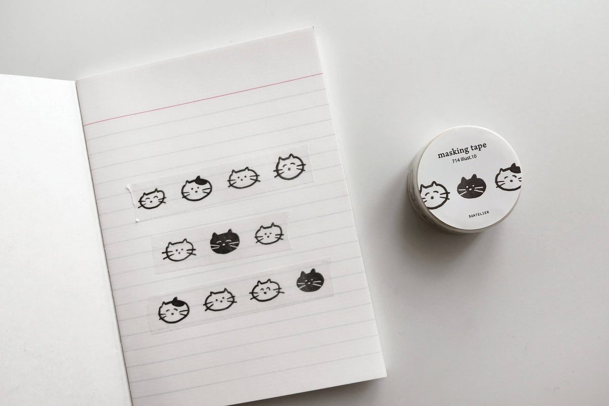 Catitude Illustrated Cat Washi Tape | Suatelier
