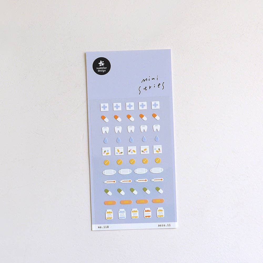 Suatelier Mini Series Health & Medical Stickers – No. 118