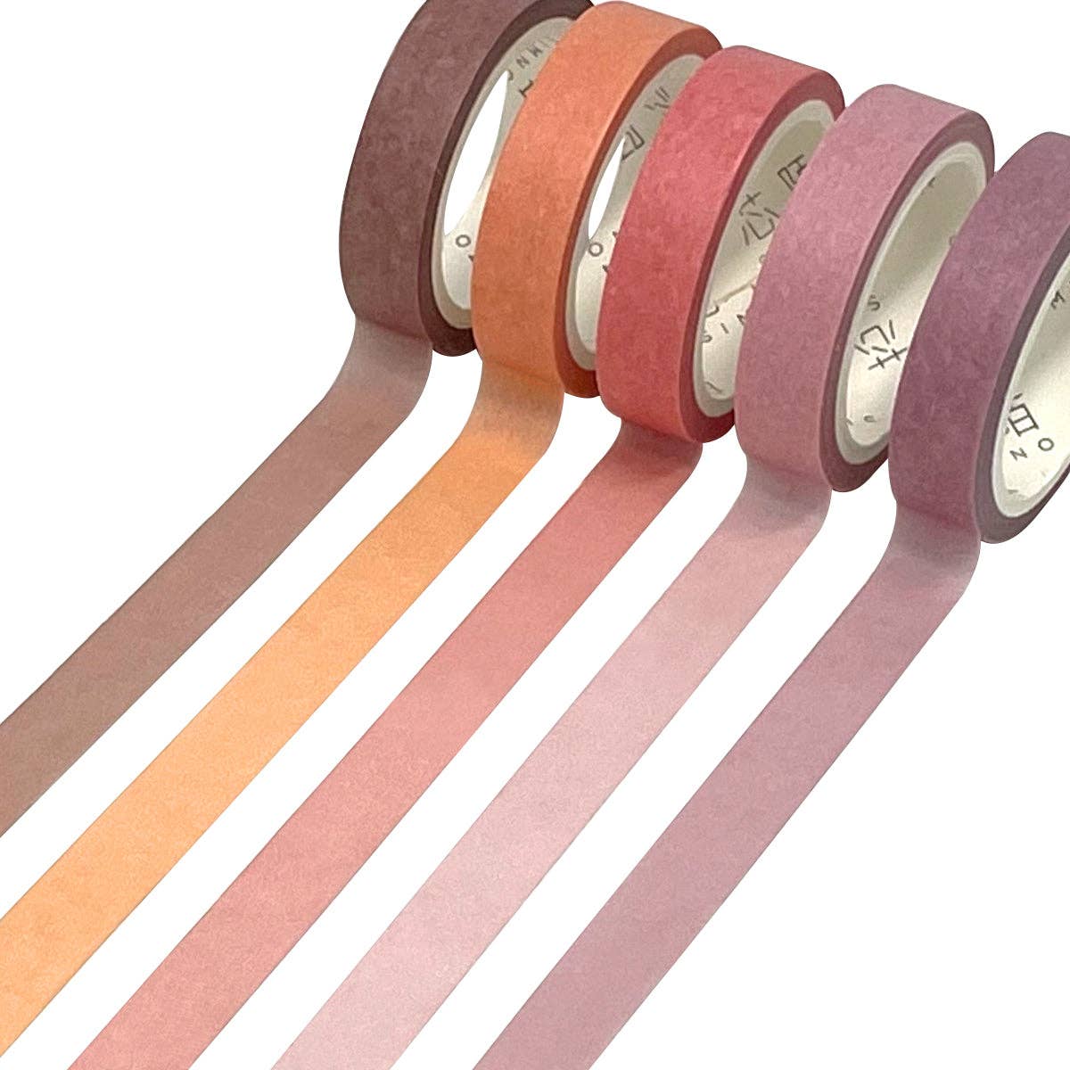 Wrapables Solid Color Washi Tape (Set of 5): Rainbow