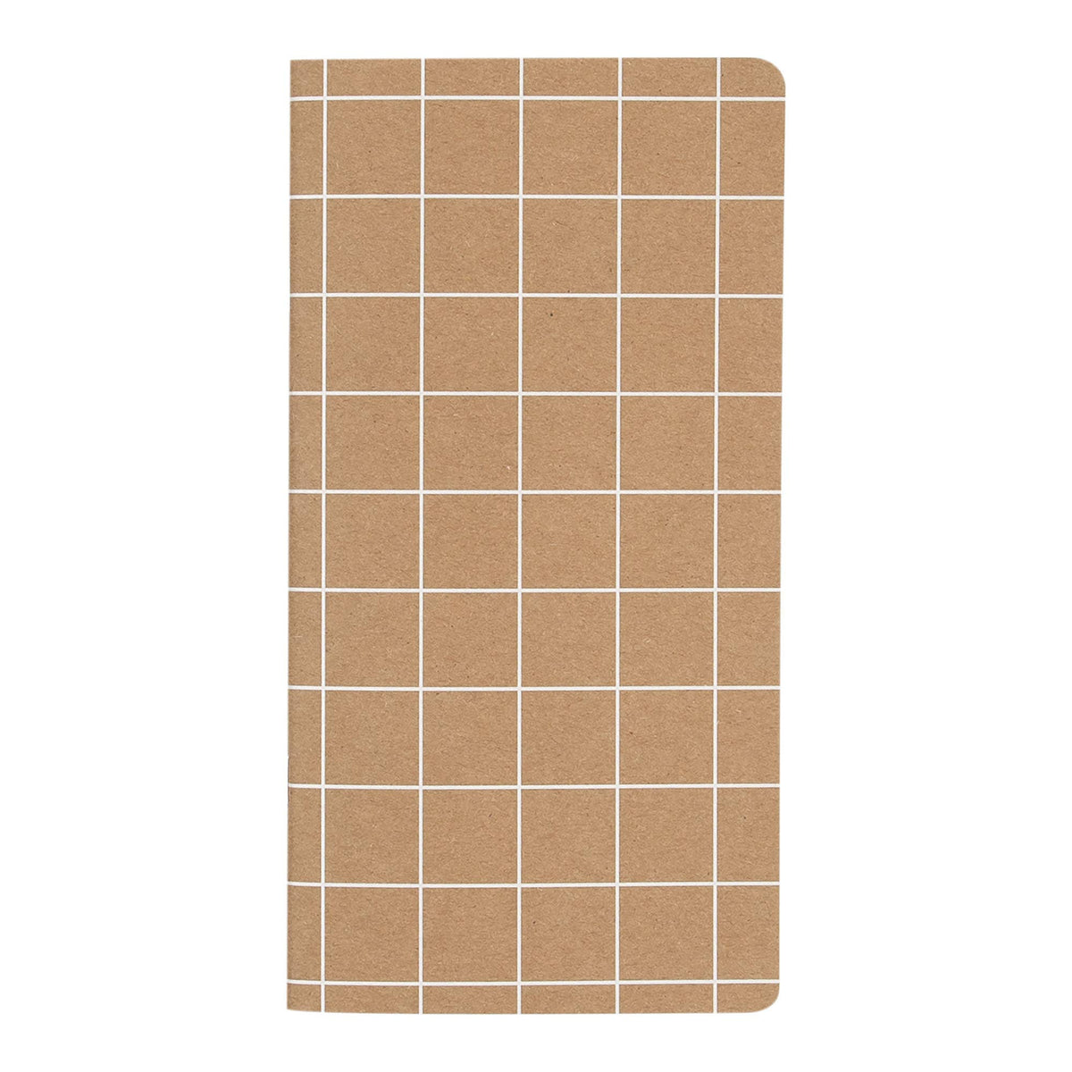 Kraft Grid Traveler’s Notebook Insert | 40 Blank Pages