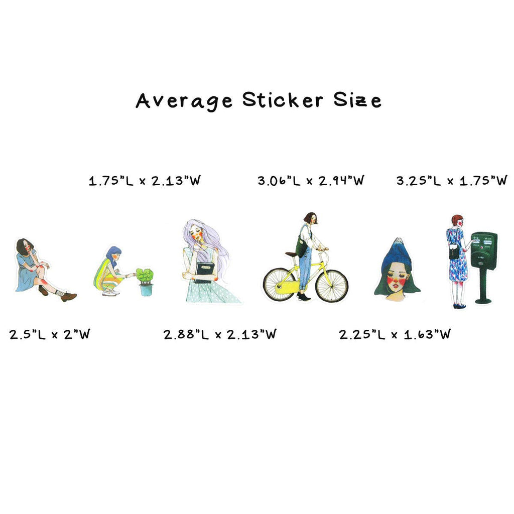 Wrapables Fashion Women Vinyl Sticker Pack