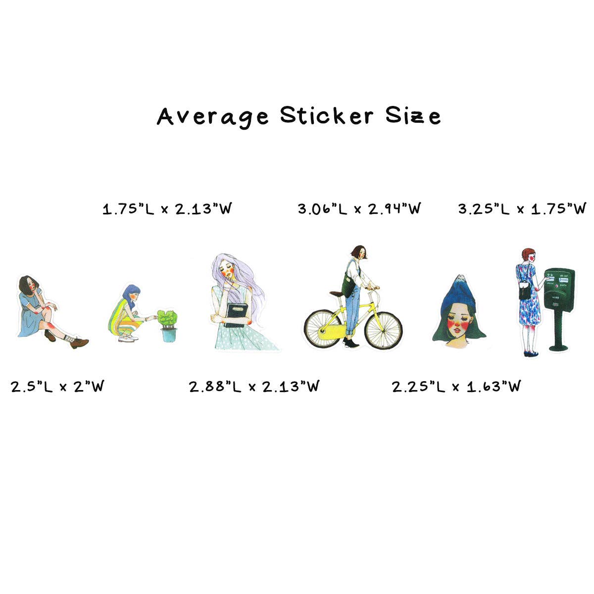 Wrapables Fashion Women Vinyl Sticker Pack