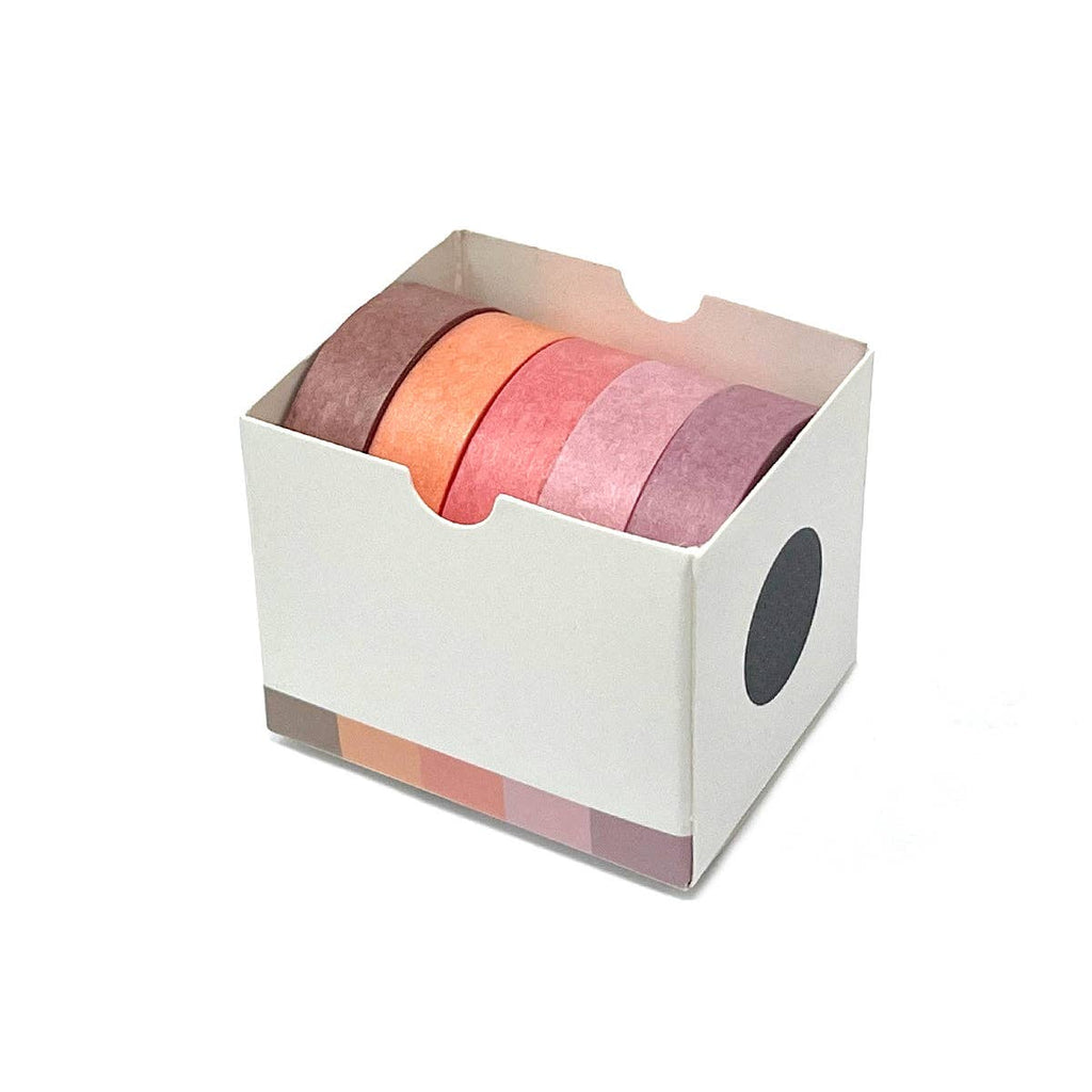 Wrapables Solid Color Washi Tape (Set of 5): Rainbow