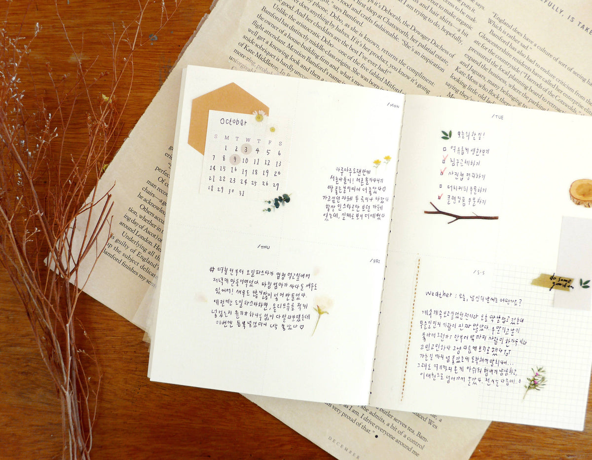 Letters From the Garden Vintage Floral Stickers | Suatelier Daily Deco