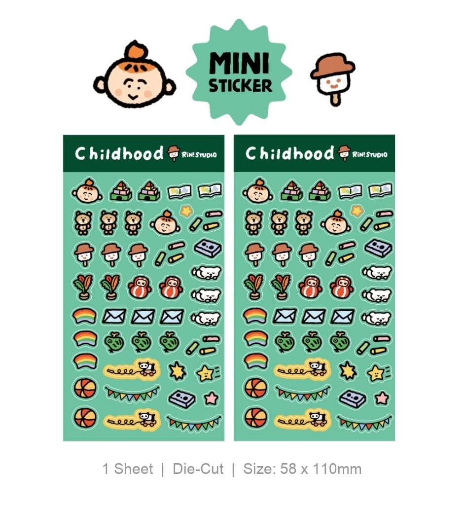 Mini Stickers - Coffee/Flower/Aloha/Halloween/Social Media/Dream/Childhood - RiN! Studio: Aloha
