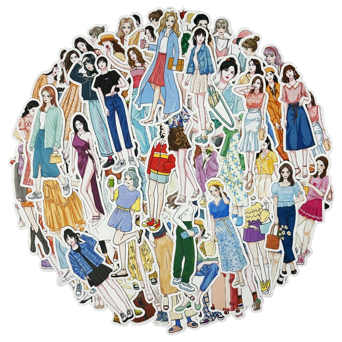 Wrapables Fashion Women Vinyl Sticker Pack