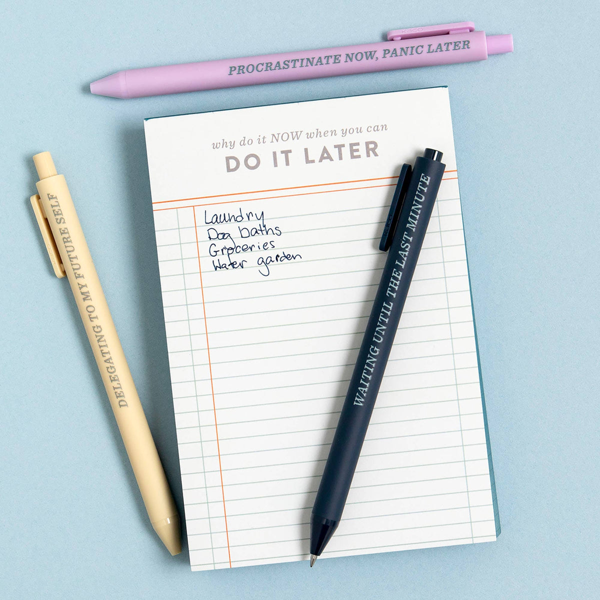Do It Later Ledger Notepad | 120 Sheets