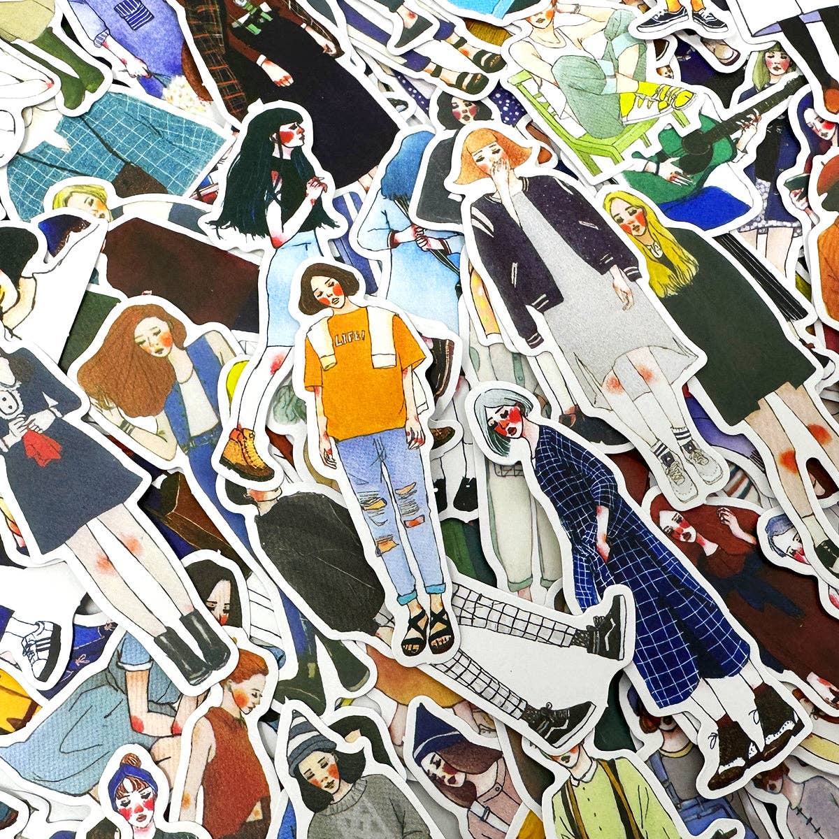 Wrapables Fashion Women Vinyl Sticker Pack