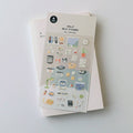 Clocked In Retro Office Stickers | Suatelier Daily Deco