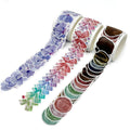 Wrapables Decorative Washi Sticker Rolls - Bows, Seals & Violets