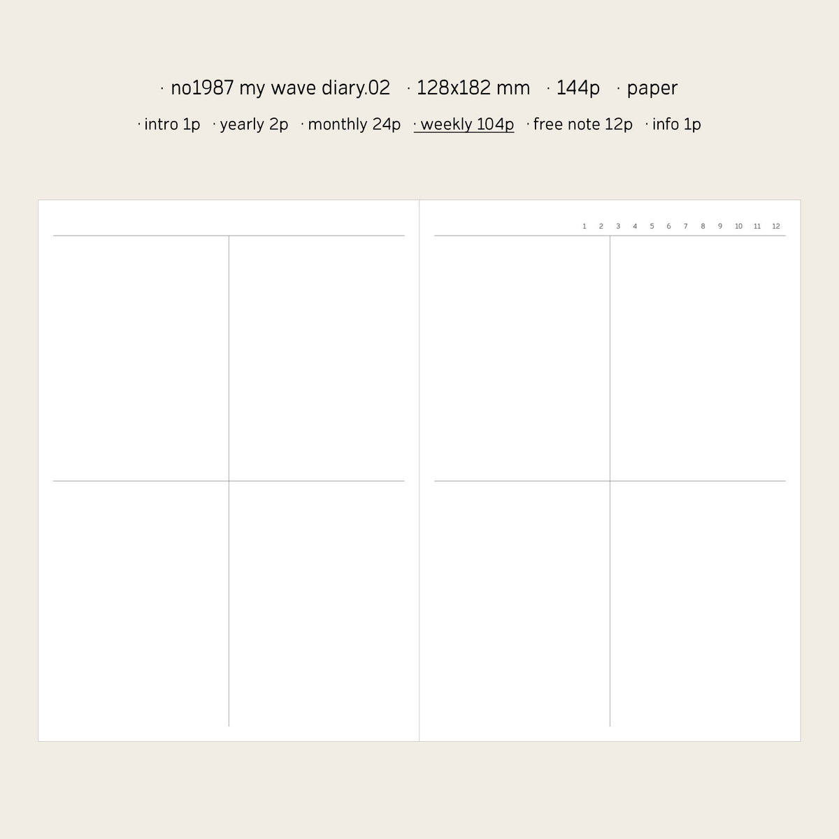 My Wave Diary (Ivory)