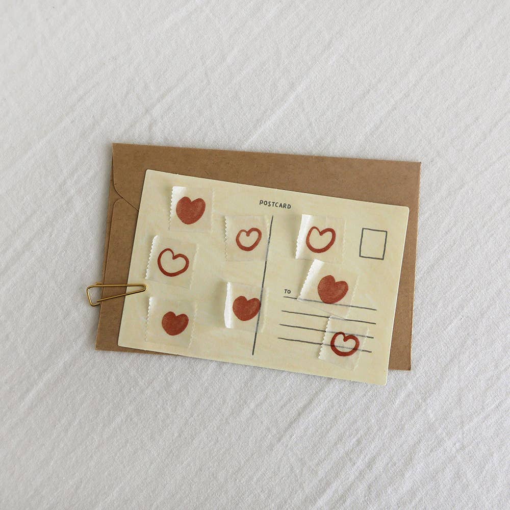 ❤️ Love Notes Heart Washi Tape | Suatelier