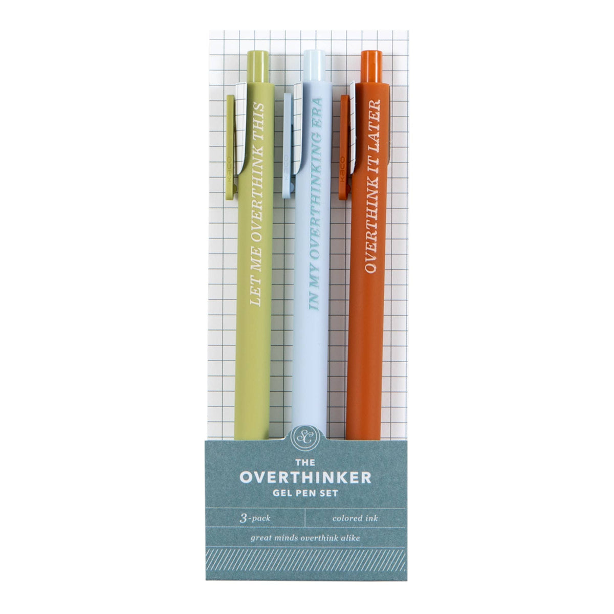 The Overthinker Gel Pen Set | 3-Pack