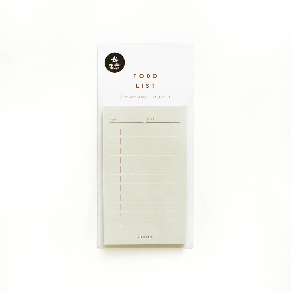 Suatelier To Do List Sticky Memo – No. 1936