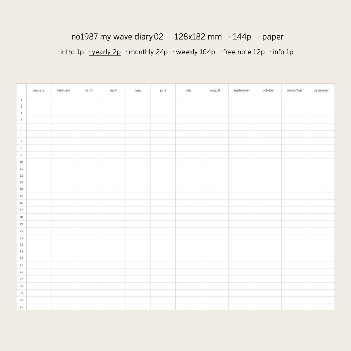 My Wave Diary (Ivory)