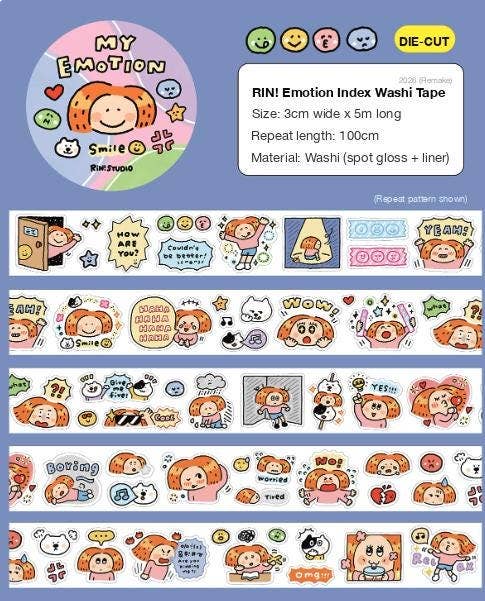 My Emotion Ultra Loop Washi Tape | RIN! Studio