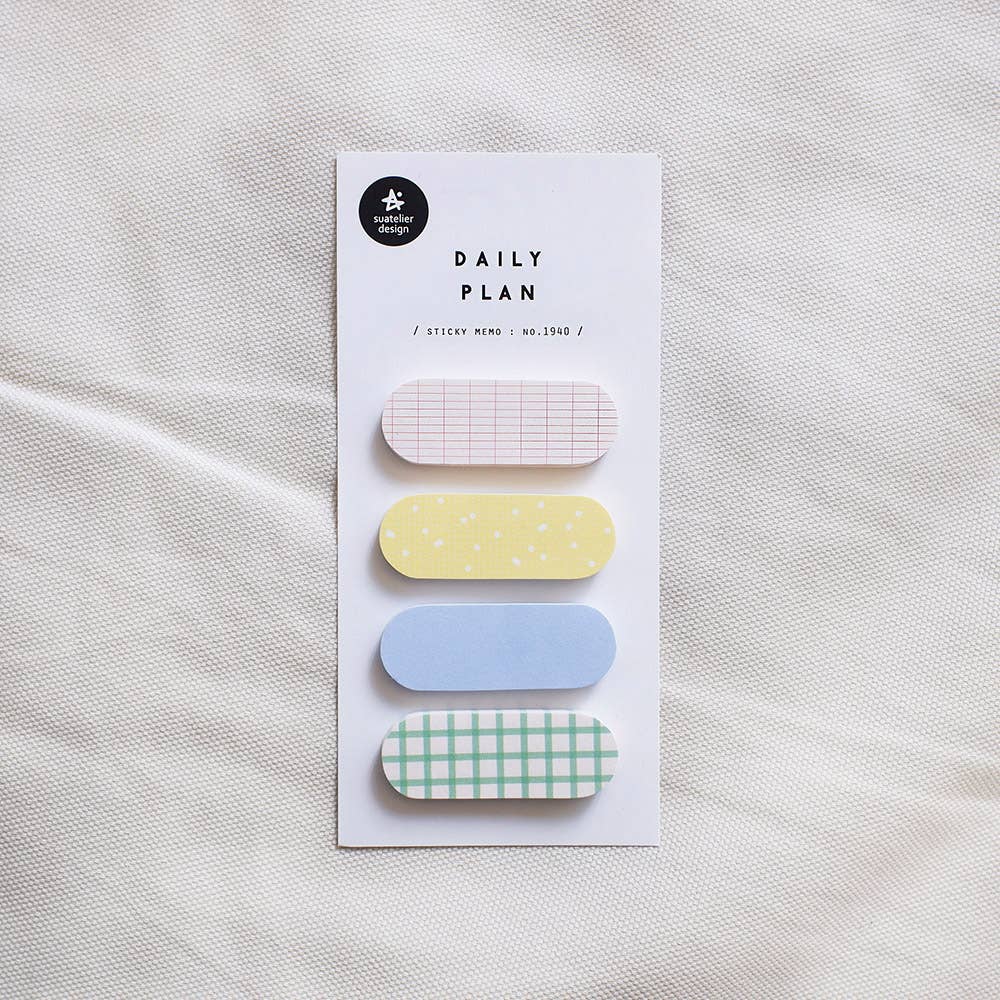 Suatelier Design Daily Plan Sticky Memo Set – No. 1940