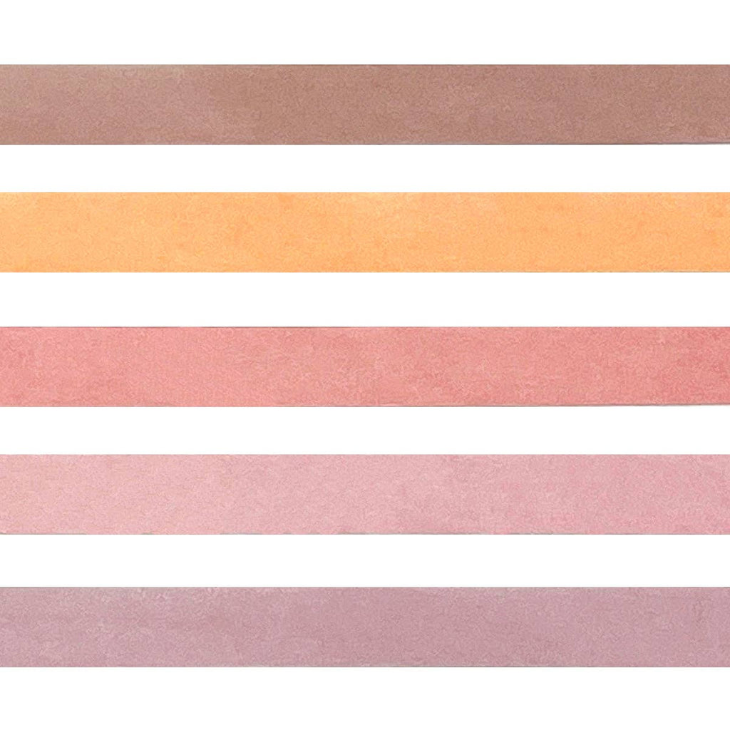 Wrapables Solid Color Washi Tape (Set of 5): Rainbow