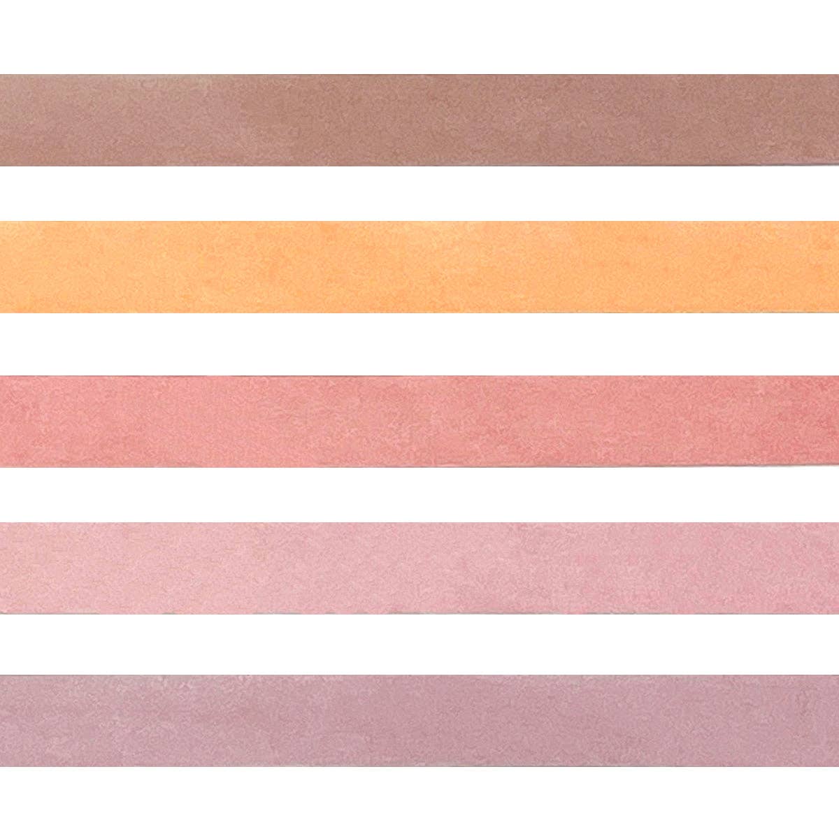 Wrapables Solid Color Washi Tape (Set of 5): Rainbow