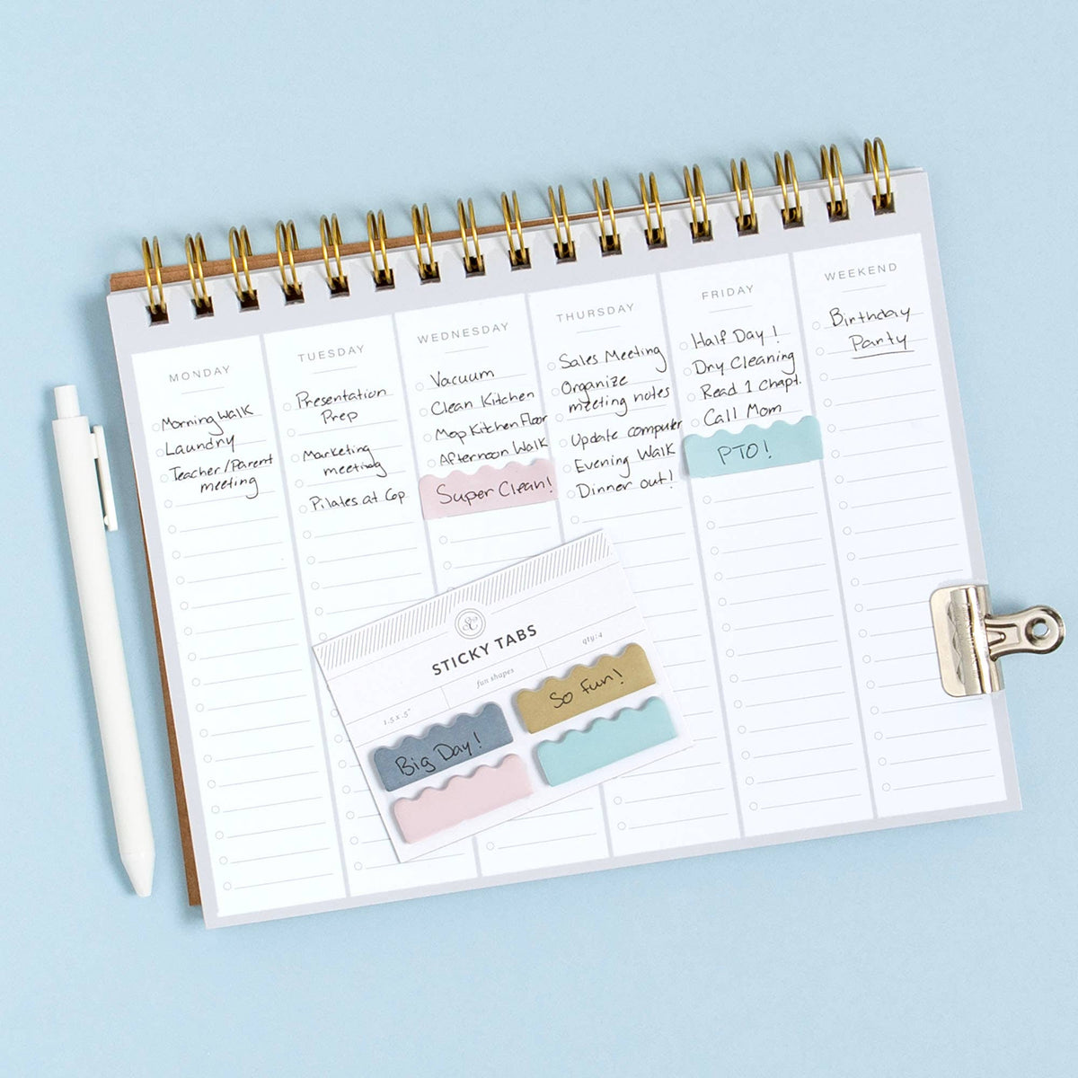 Scalloped Sticky Note Tabs | 4-Pack