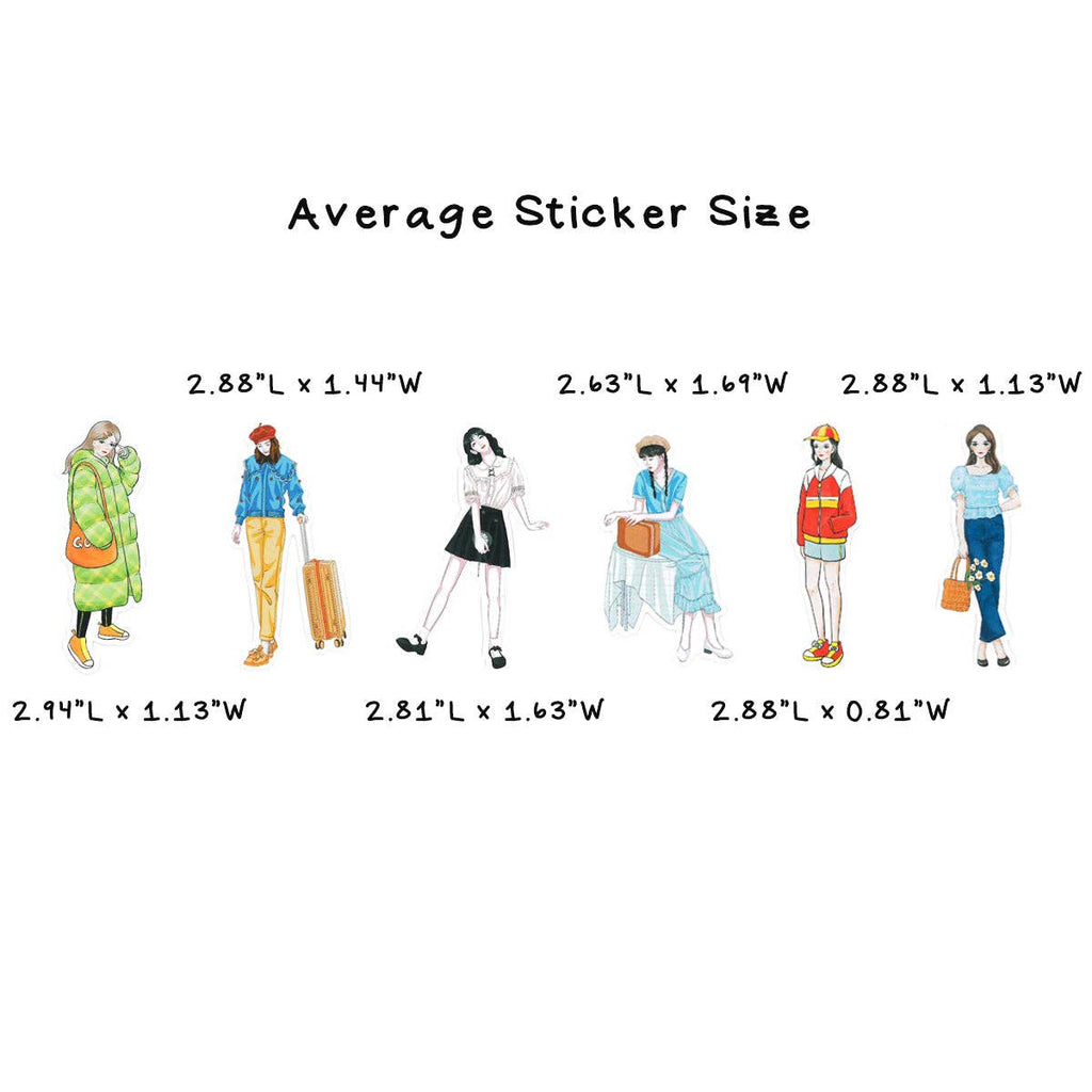 Wrapables Fashion Women Vinyl Sticker Pack