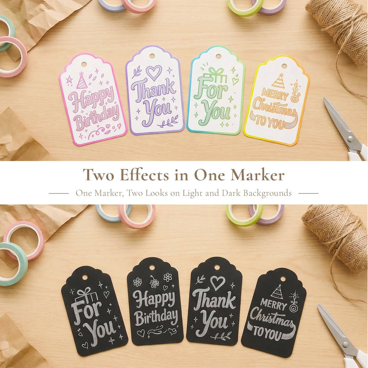 Wrapables 24ct Metallic Outline Markers