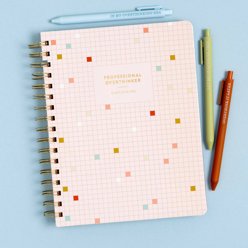 Professional Overthinker Spiral Notebook | 160 Lined Pages