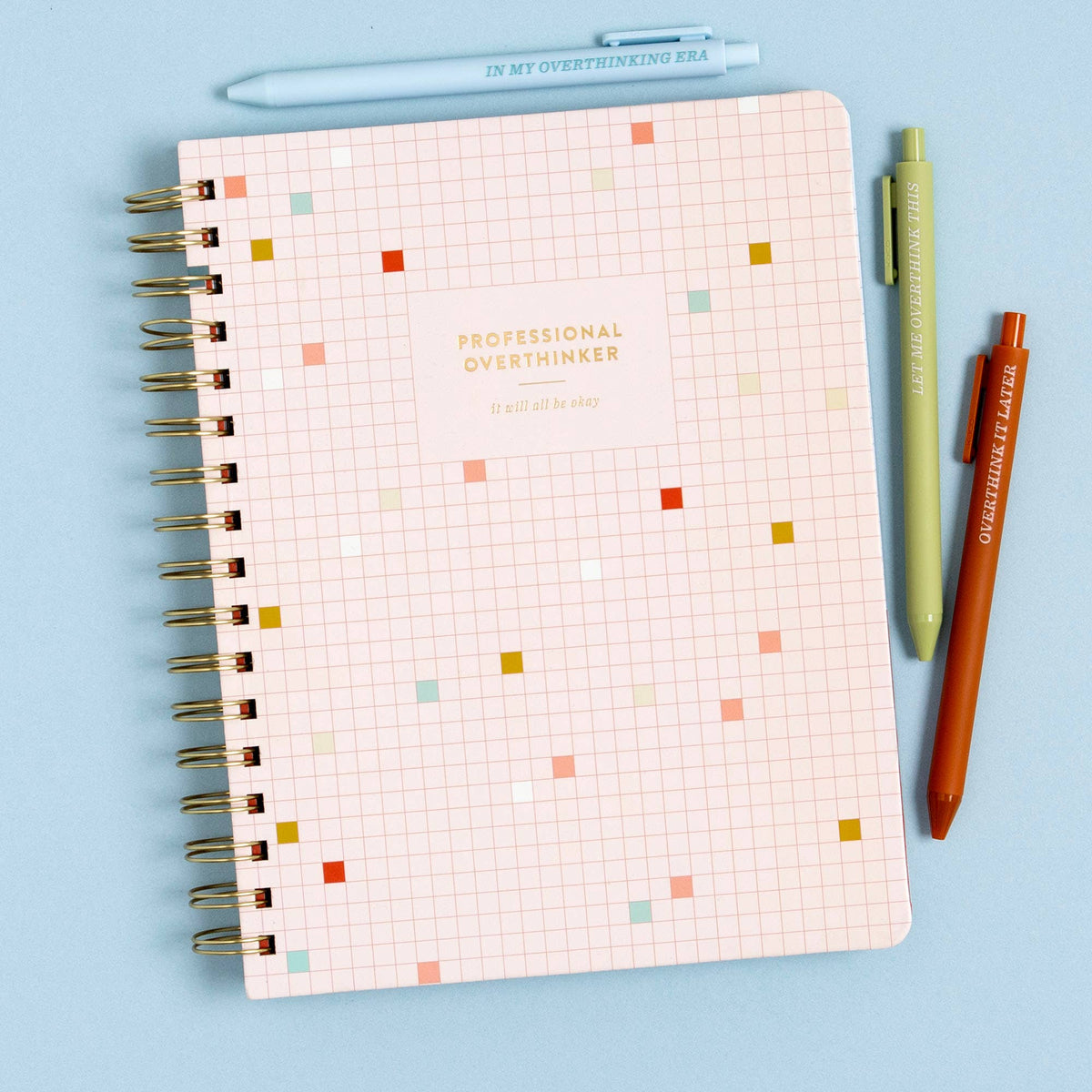 Professional Overthinker Spiral Notebook | 160 Lined Pages