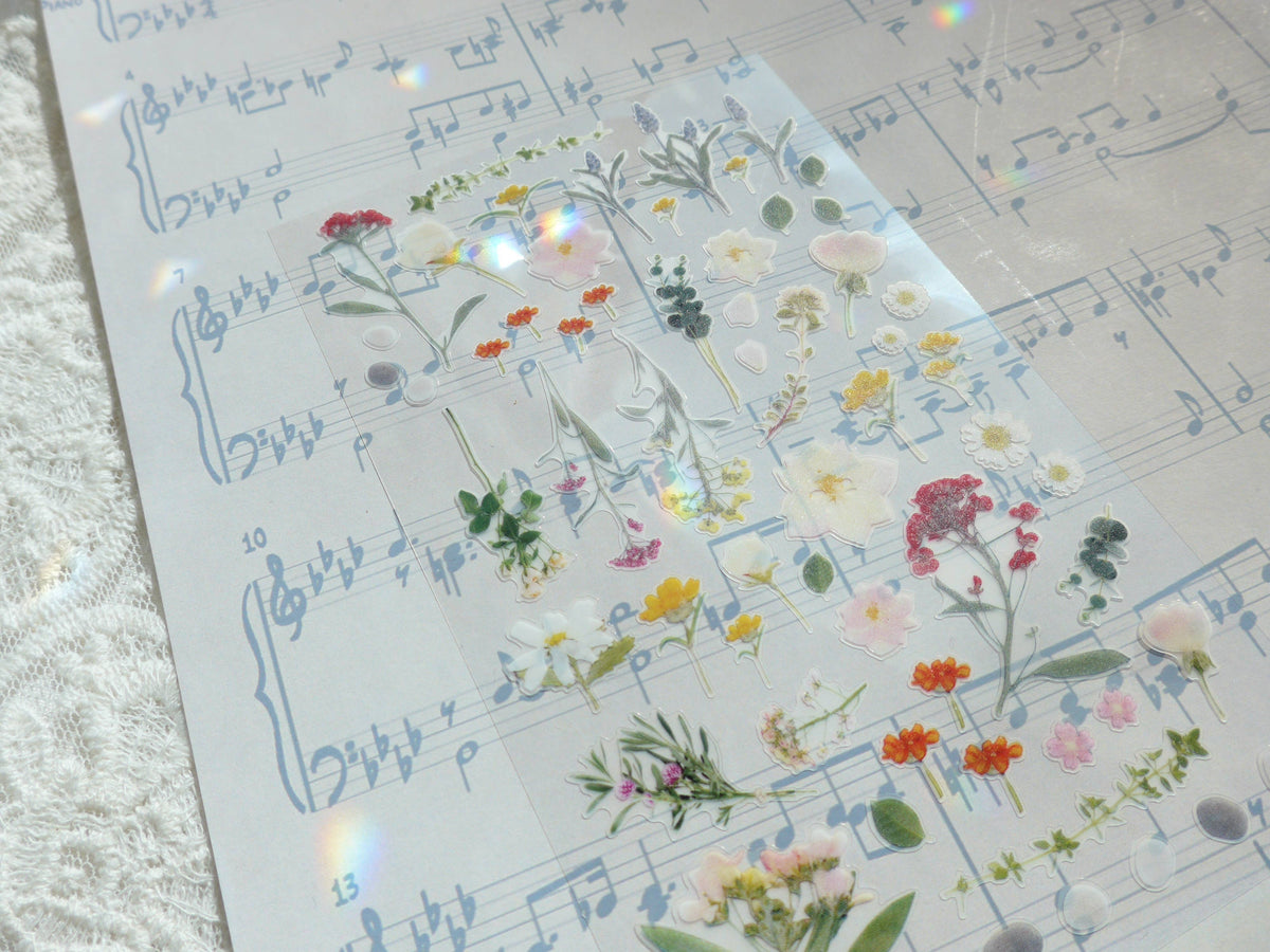 Letters From the Garden Vintage Floral Stickers | Suatelier Daily Deco