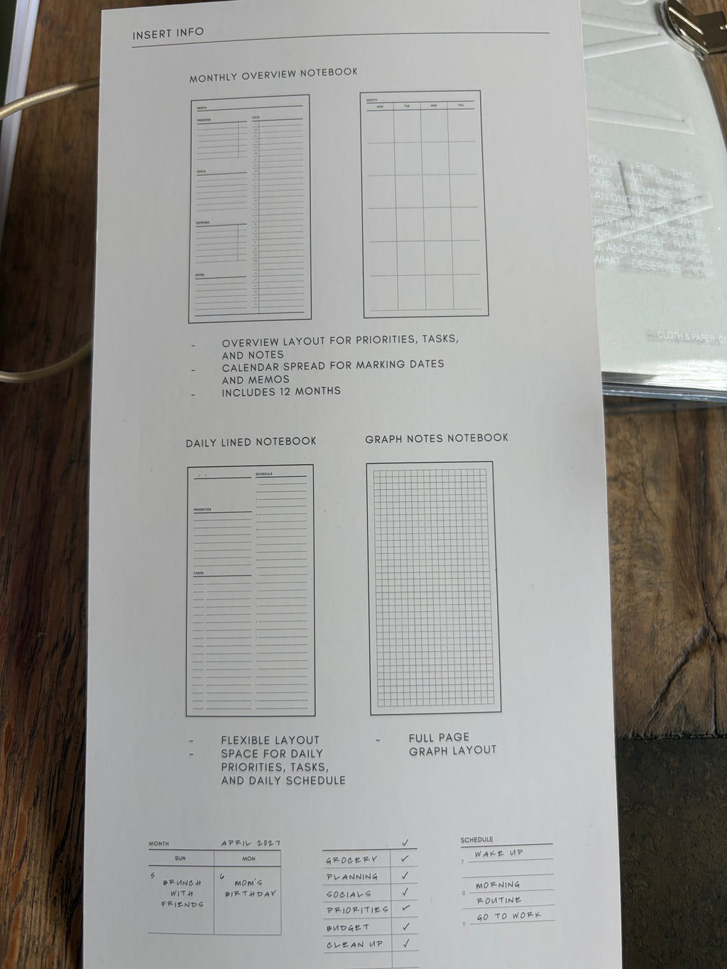 Cloth & Paper Forma Travel Notebook Set | A5 Slim