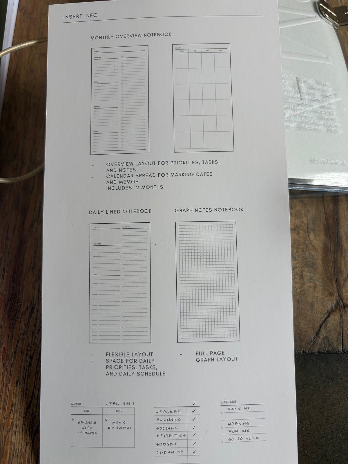 Cloth & Paper Forma Travel Notebook Set | A5 Slim