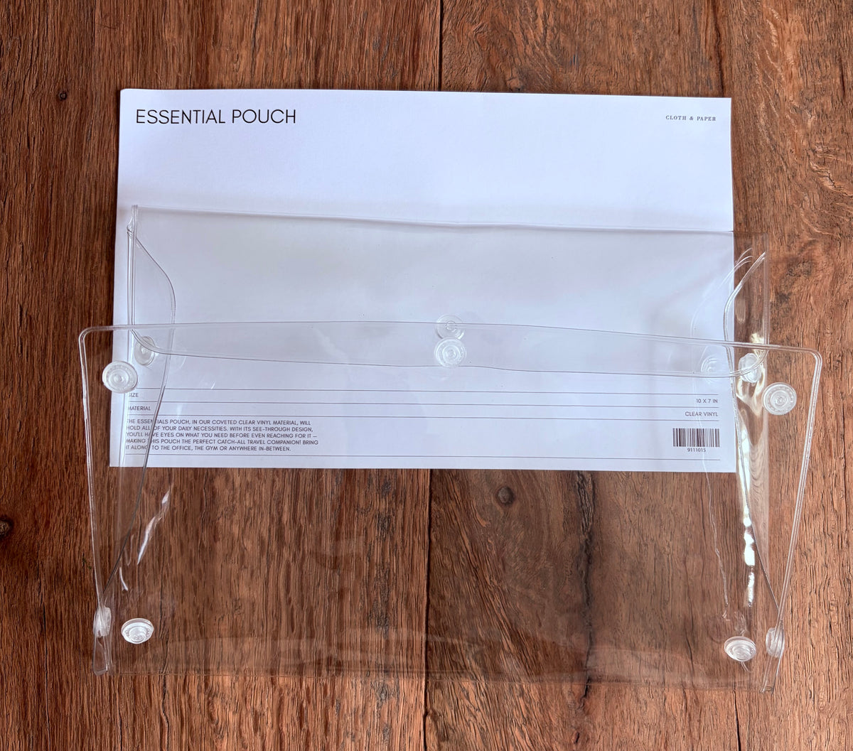 Cloth & Paper Essential Pouch - Clear