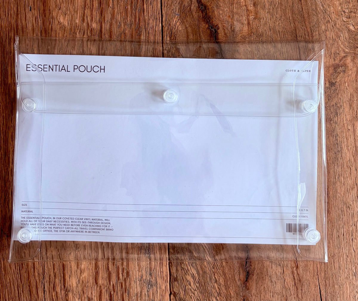 Cloth & Paper Essential Pouch - Clear