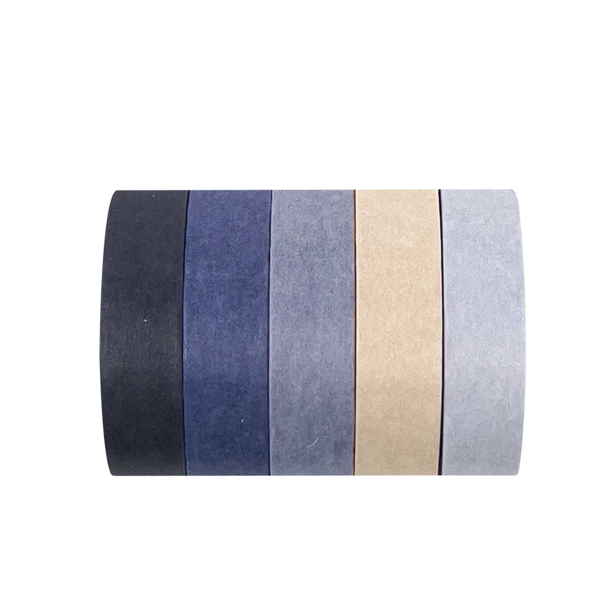 Wrapables Solid Color Washi Tape (Set of 5): Rainbow
