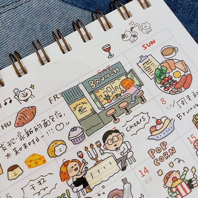 Bon Appétit Foodie Ultra Loop Washi Tape | RIN! Studio