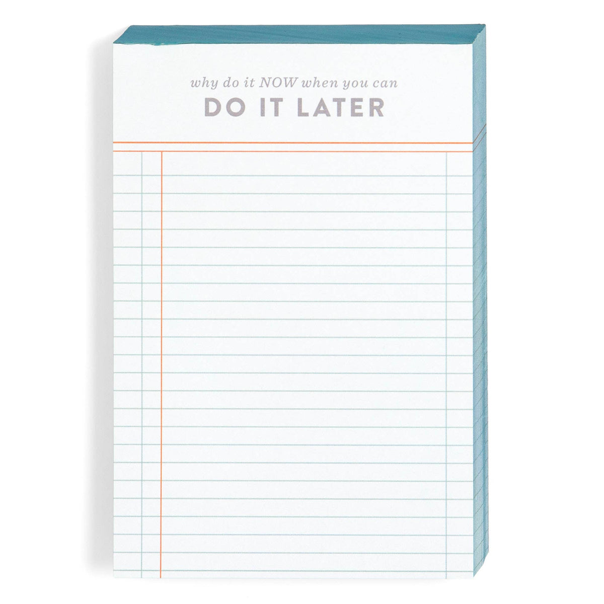 Do It Later Ledger Notepad | 120 Sheets