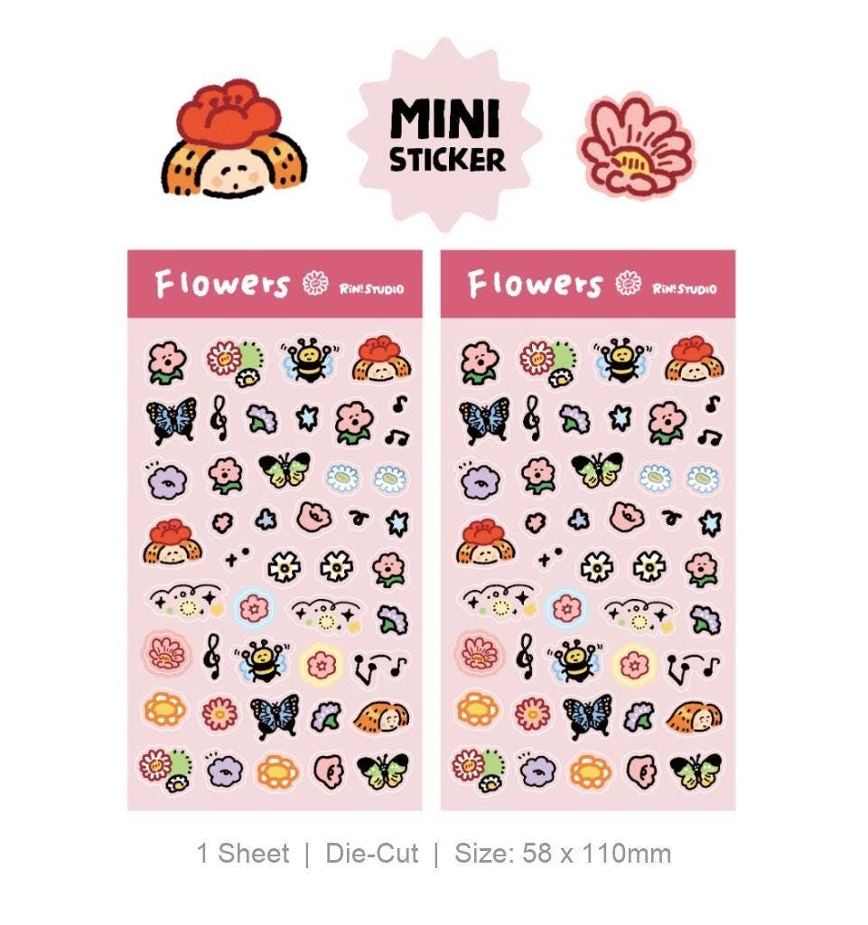 Mini Stickers - Coffee/Flower/Aloha/Halloween/Social Media/Dream/Childhood - RiN! Studio: Aloha